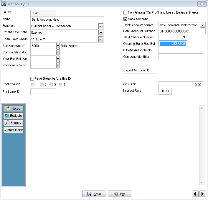 How Do I Create A New Bank Account? Infusion Business Software